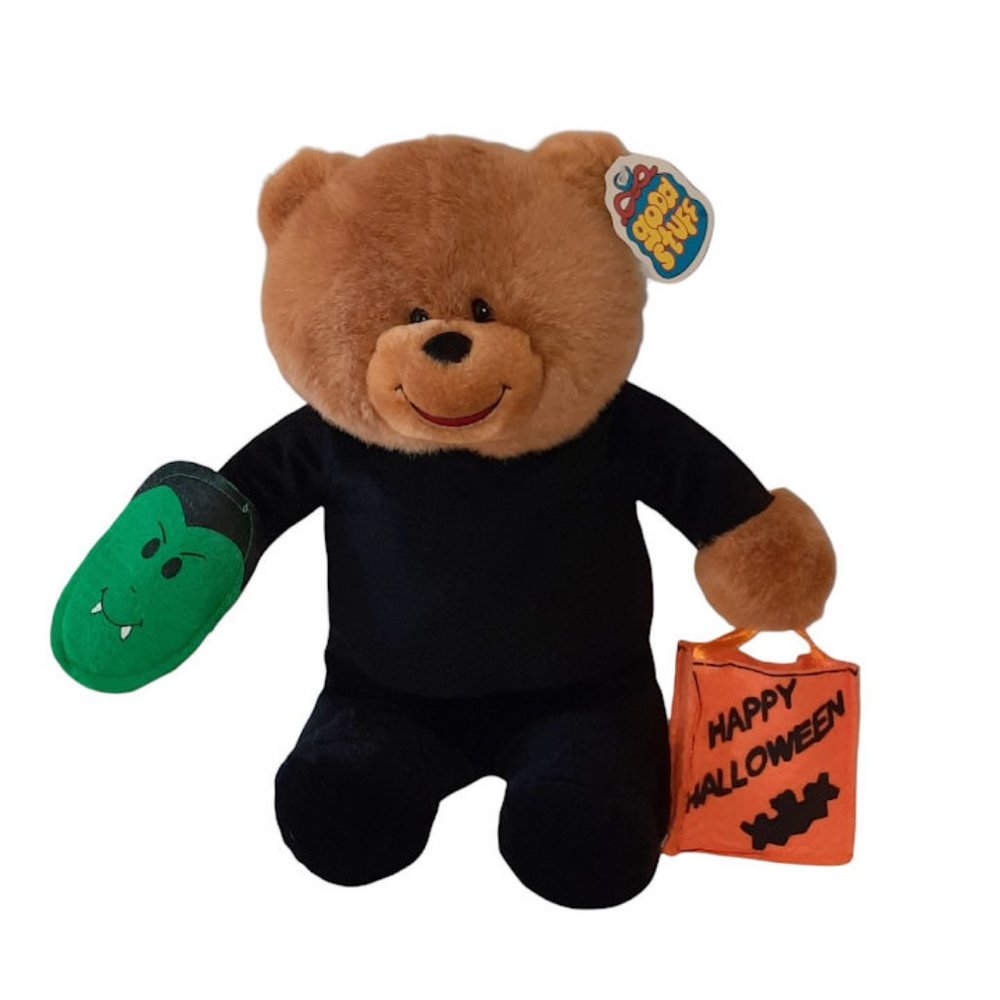 Good Stuff Halloween Bear Mask Trick or Treat Bag Plush Stuffed Toy